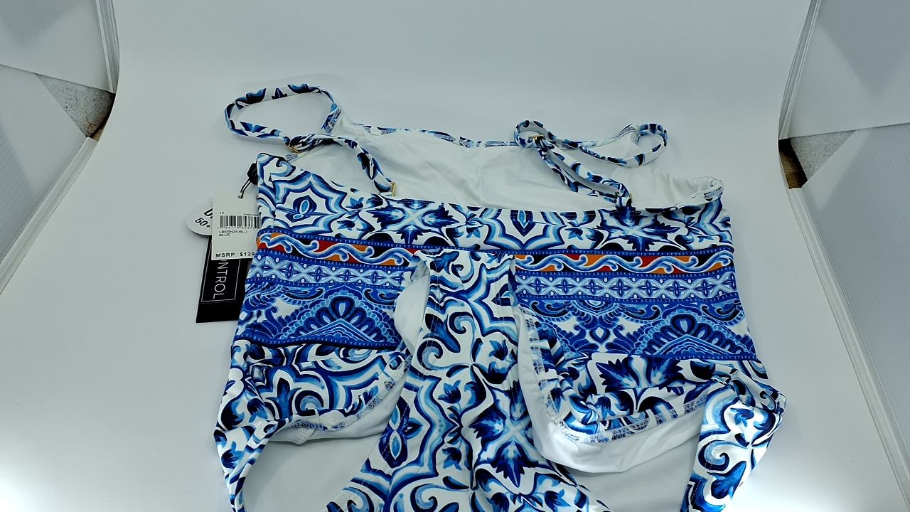 La Blanca Women's Lingerie One Piece Swimsuit, Blue//Alboran Sea, 12