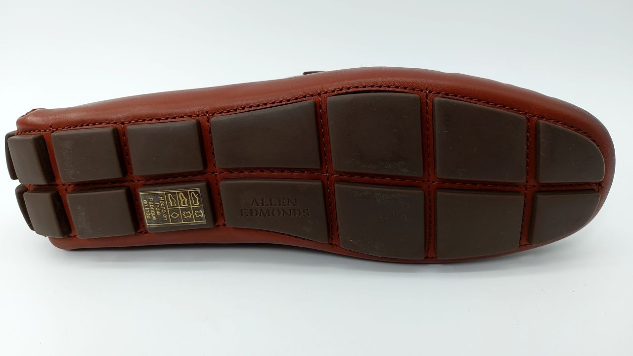 Allen Edmonds Mens Lando Driving Style Loafer Chili Leather 7.5 D