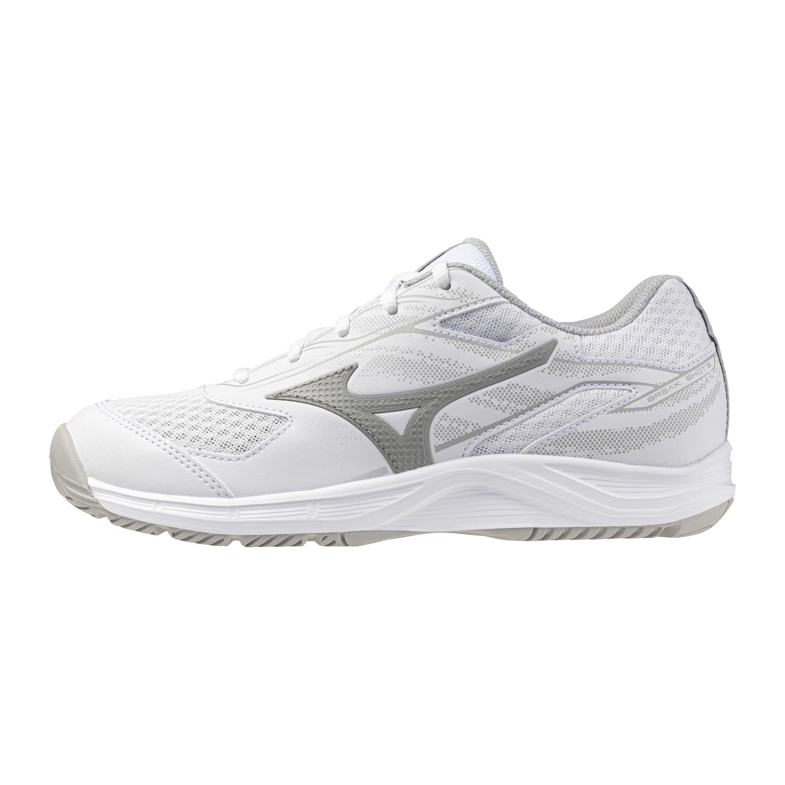 Mizuno Break Shot 5 AC Women's Tennis Shoes, White/Ultimate Grey, 9.5