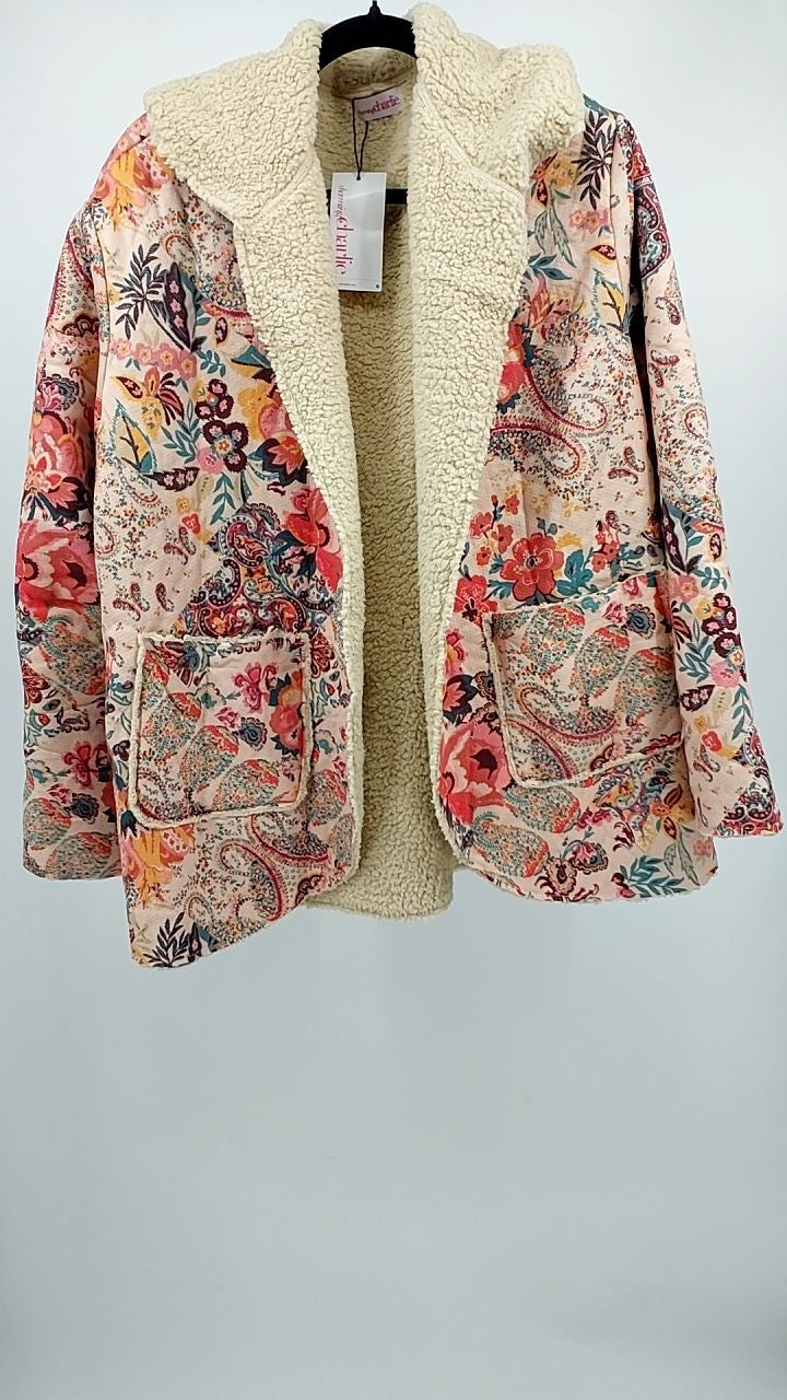 Printed Long Sleeve Hooded Jacket