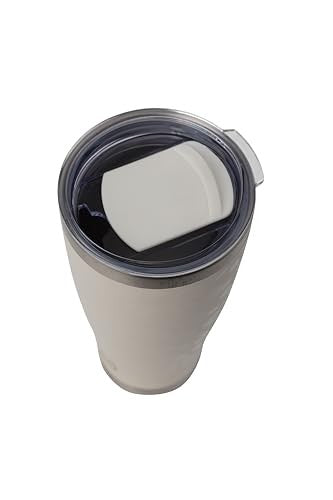 24oz Insulated Tumbler w/ Leak-Proof Lid, Stainless Steel, White Sand Leopard