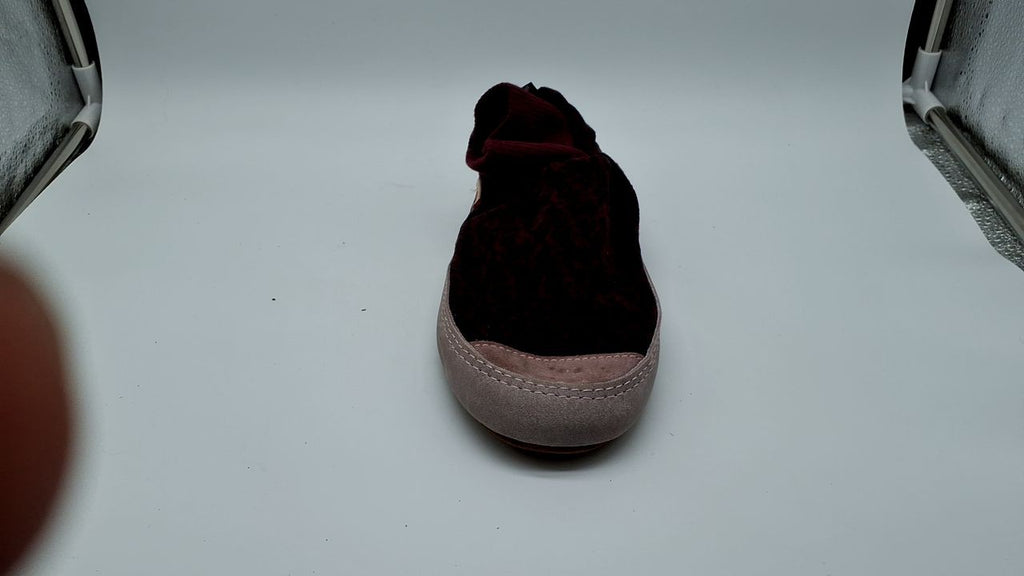Acorn Unisex Polar Pair Ankle Fleece Slipper Sock, Garnet, 5.5-7 US Women