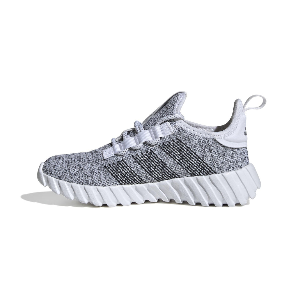 adidas Unisex-Kids Kaptir Flow, White/Black/Silver Metallic, 4