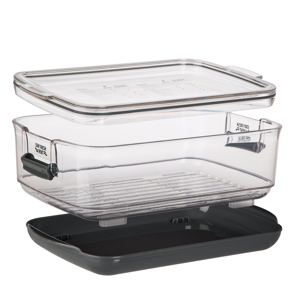 ProKeeper 3-Quart Food Storage Container, Vent System for Produce