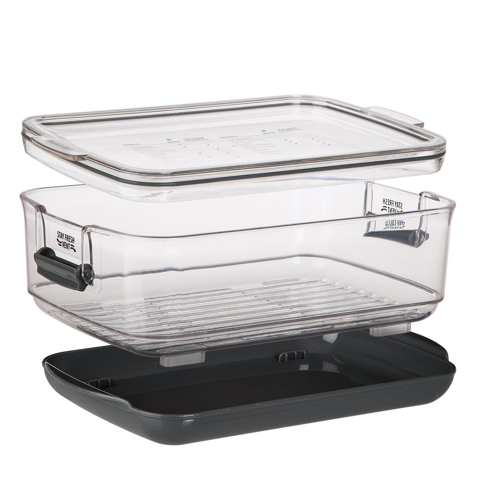 ProKeeper 3-Quart Food Storage Container, Vent System for Produce