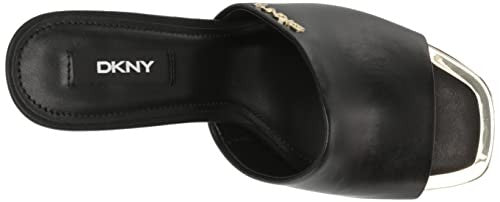 DKNY Women's Bronx Heeled Sandal, BLACK, 8.5