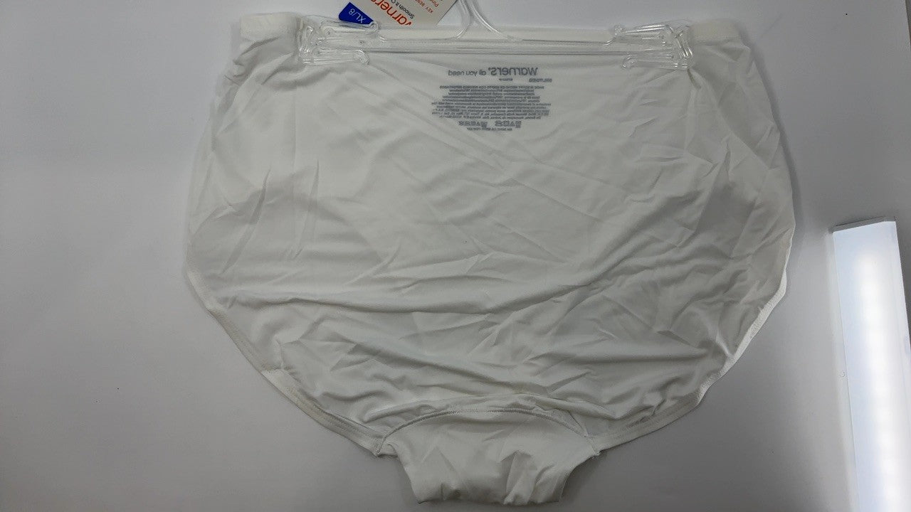 Warner's Smooth It Over Front-Smoothing High Waist Hi-Cut RT9021P White