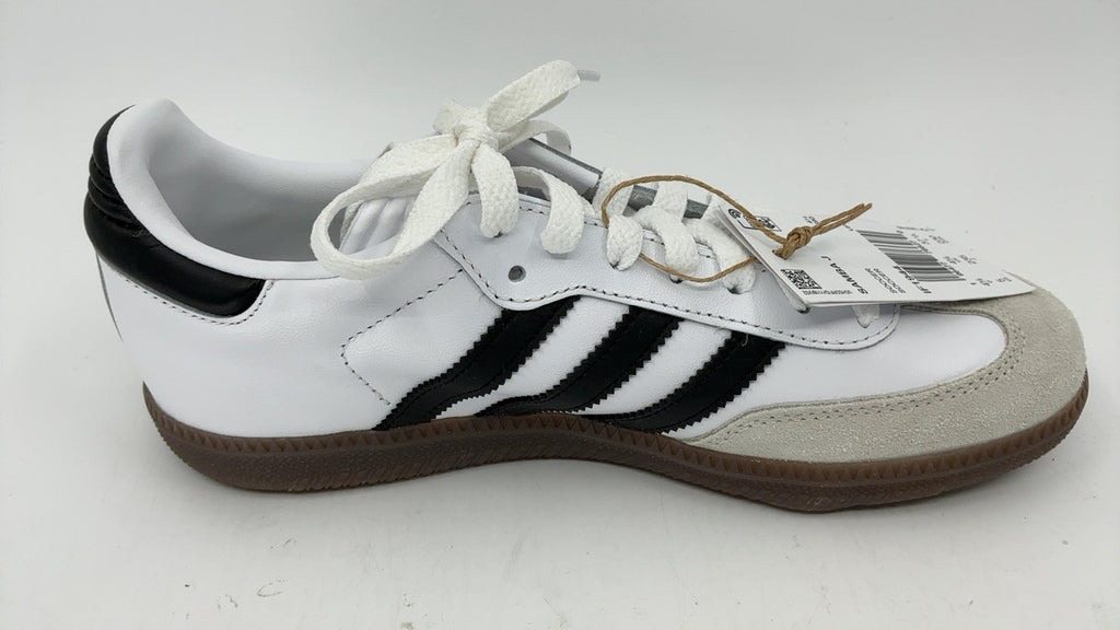 Adidas Unisex-Kids Samba Indoor, White/None/None, 4.5