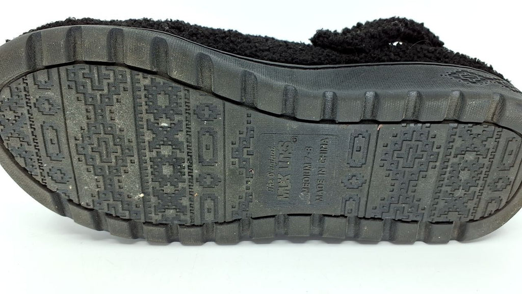 MUK LUKS Women's Quianna Clog, Black, M (7-8)