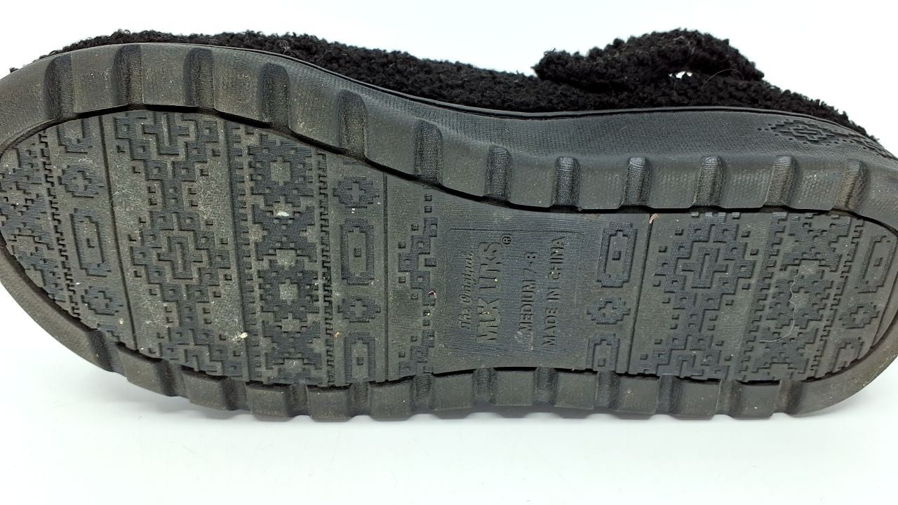 MUK LUKS Women's Quianna Clog, Black, M (7-8)