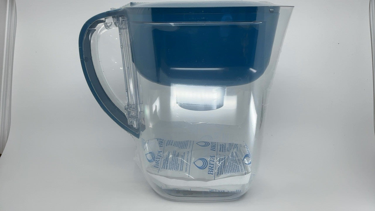 Brita Metro 6-Cup Pitcher, Turquoise, Reduces Impurities, 1 Filter Included