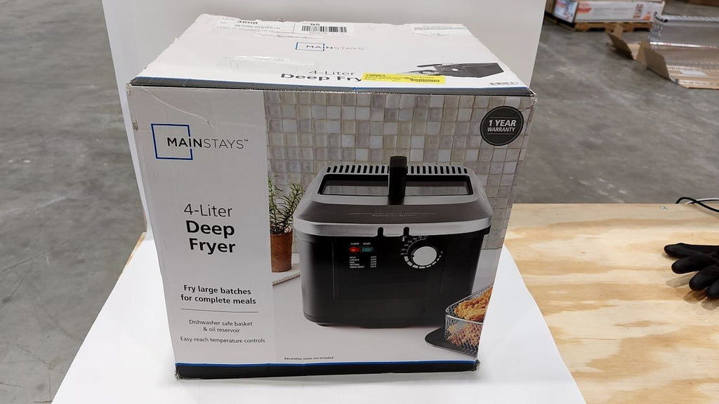 Mainstays MS8400778514-2 4L Deep Fryer Stainless Steel Lid