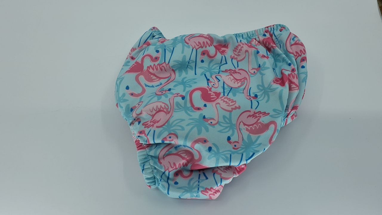 i play. by Green Sprouts Pull-Up Swim Diaper, 2-3T, Aqua Palm