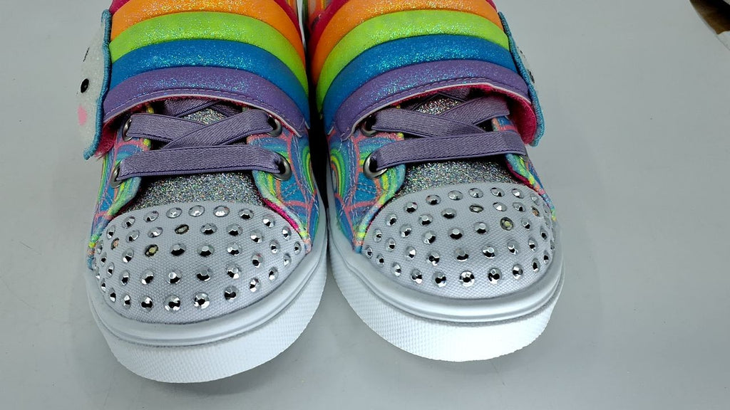 SKECHERS Girls Twinkle Sparks-Cloud Cutie Sneaker, Multi, 11.5 Little Kid
