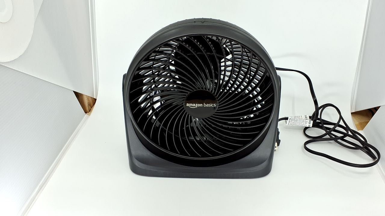 Amazon Basics 3-Speed Air Circulator Fan, Black, 11.1x6.3x10.9 in