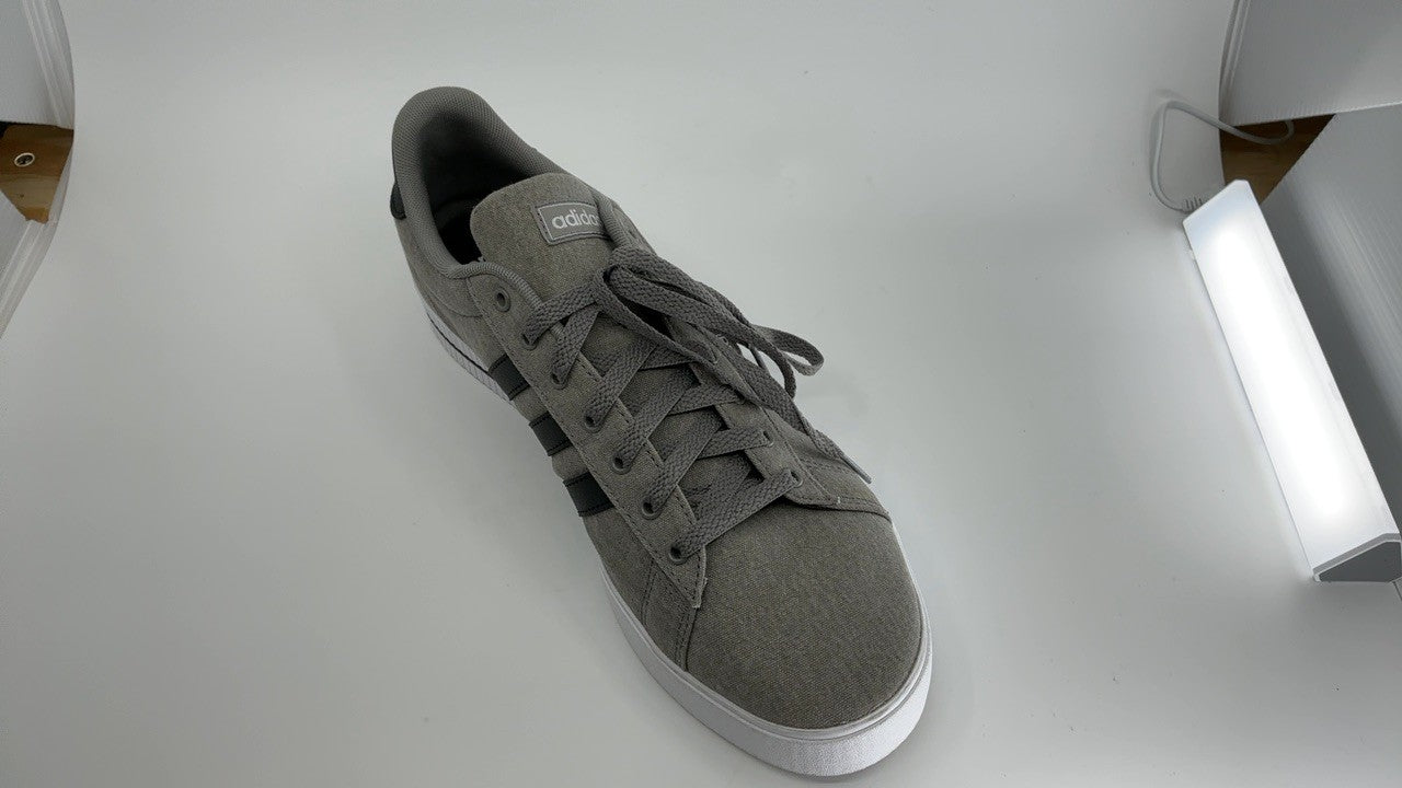 adidas Men's Daily 3.0 Skate Shoe, Dove Grey/Core Black/Cloud White, 12