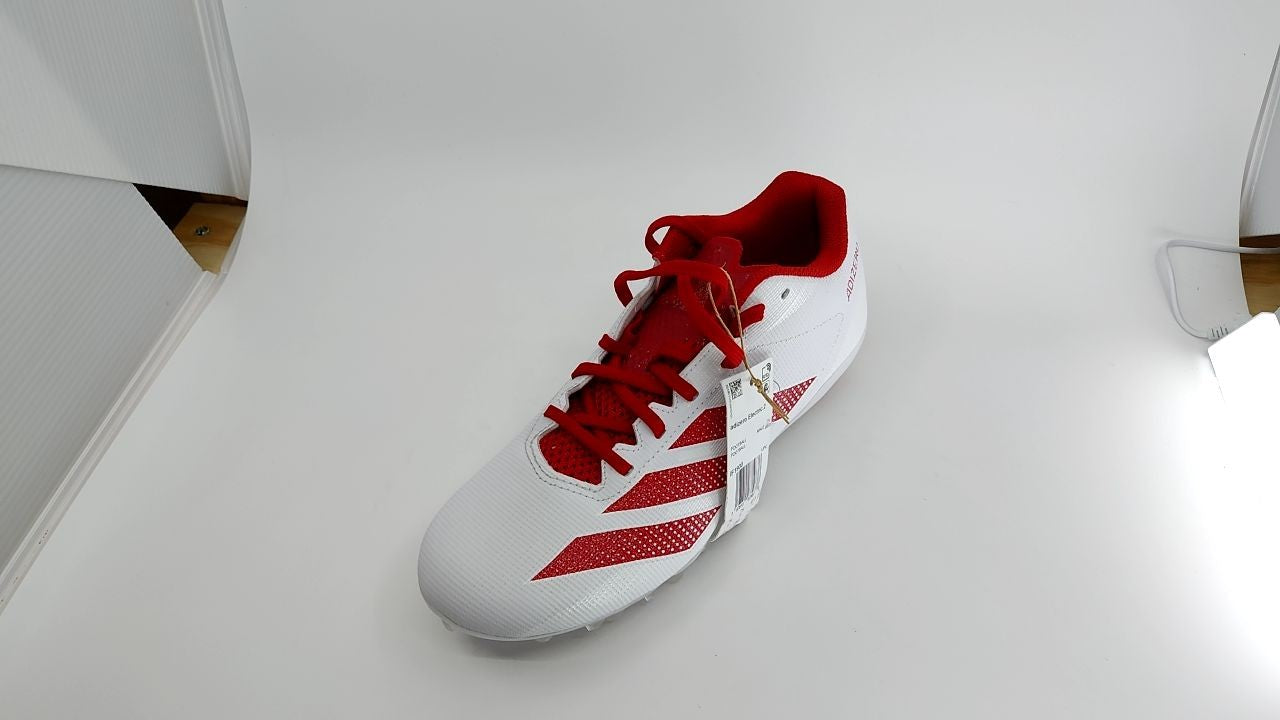 adidas Adizero Electric.2 Football Shoes, White/Power Red, Men's Size 8