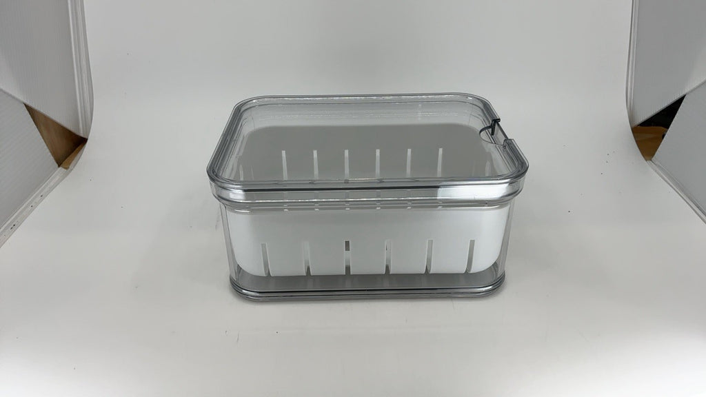 Berry Bin Set of 2 - iDesign Clear/White Storage w/ Removable Colander