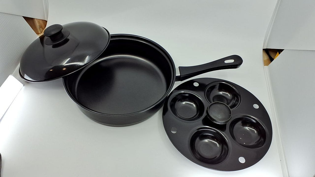 Fox Run Egg Pan, Non-stick Egg Poacher and Fry Pan Set