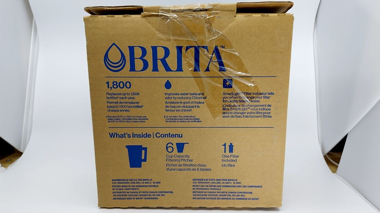 Brita Metro Water Filter Pitcher, 6-Cup, Turquoise, SmartLight Indicator
