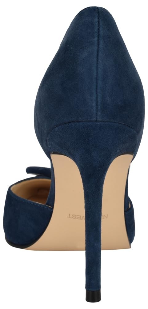 Nine West Women's Frolly Pump, Navy Suede 400, 8.5
