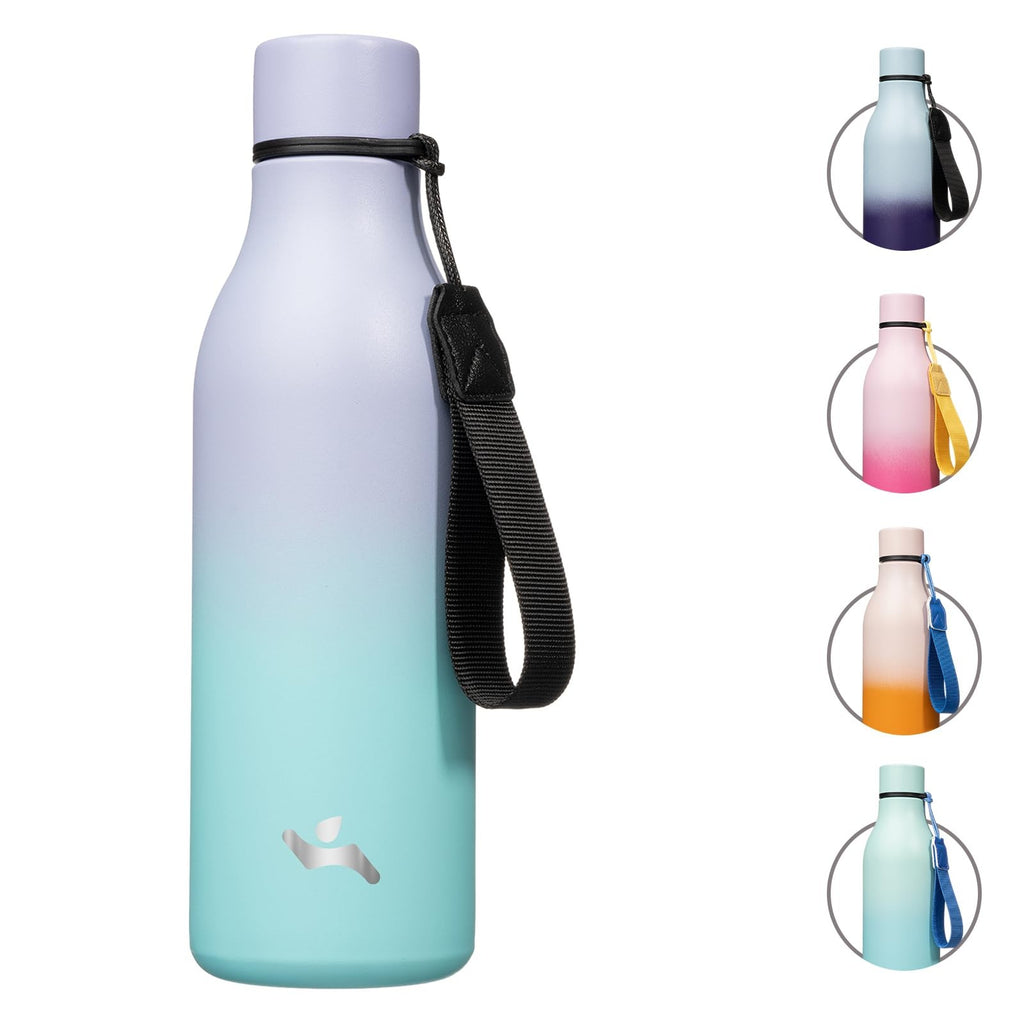 Konokyo 18oz Stainless Steel Flask, Insulated Water Bottle, Lavender Green