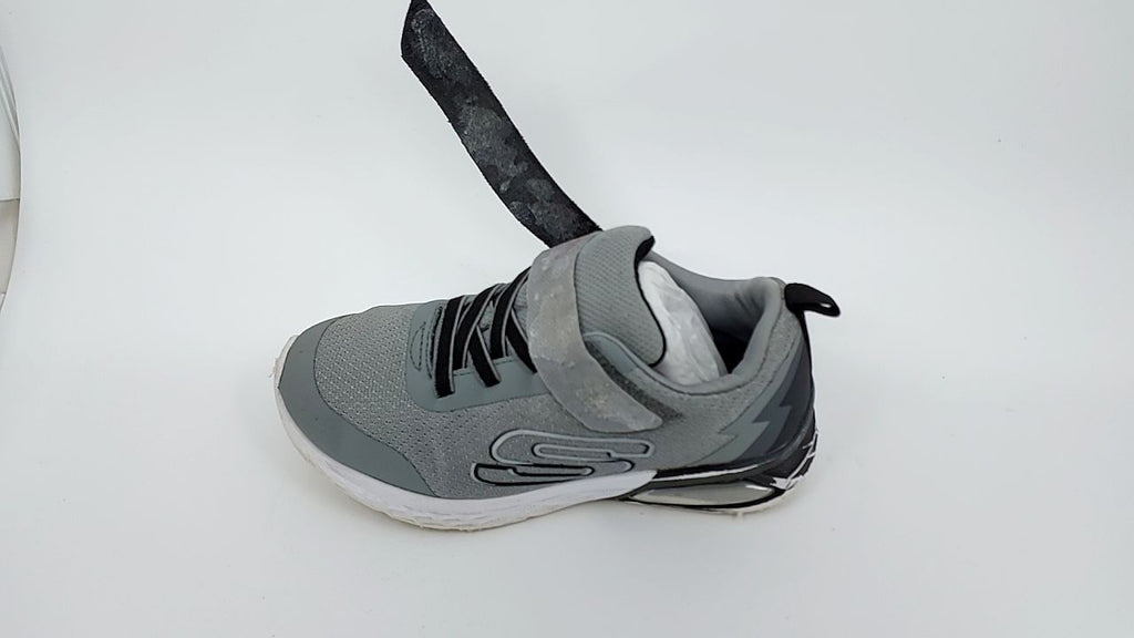 Skechers Kids Boy's Microspec Max Ii Sneaker, Grey/Black, 1.5 Little Kid