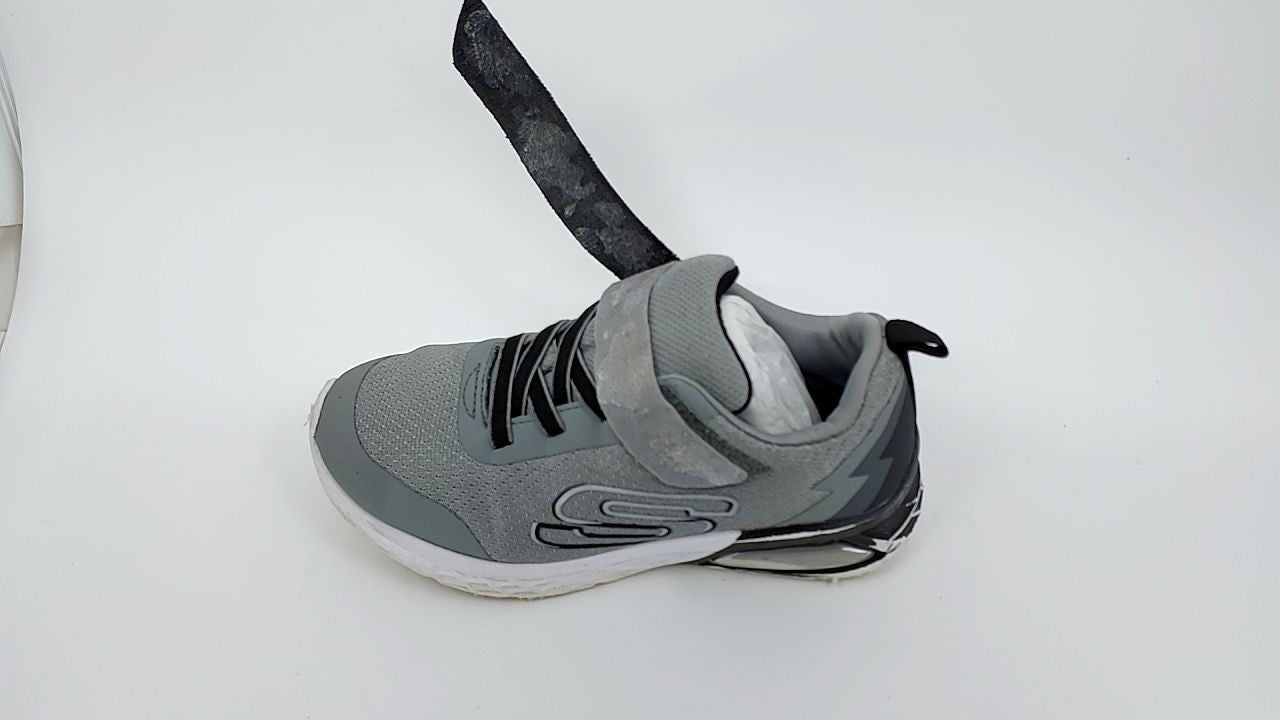 Skechers Kids Boy's Microspec Max Ii Sneaker, Grey/Black, 1.5 Little Kid