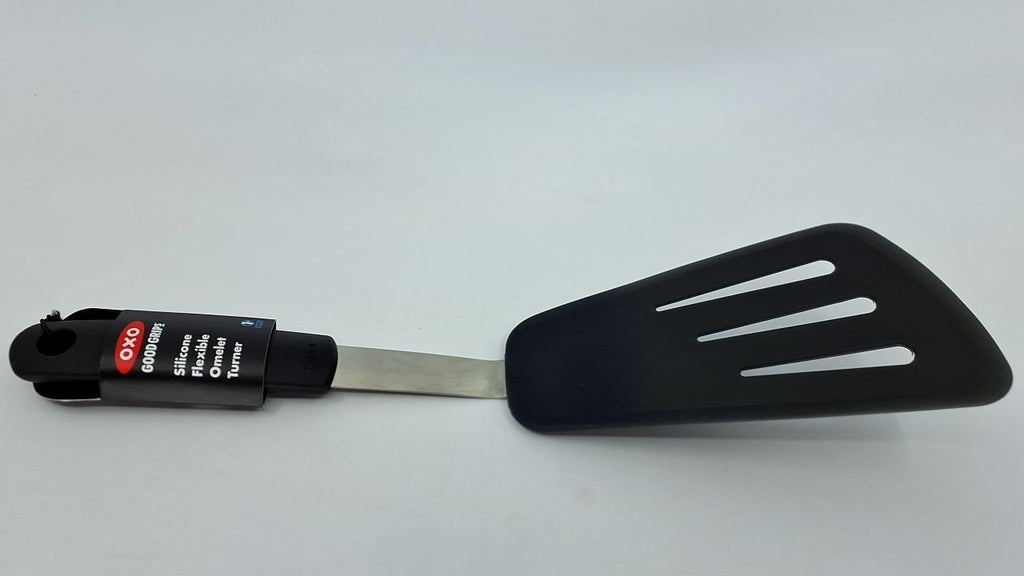 OXO Good Grips Silicone Flexible Omelet Turner,Black