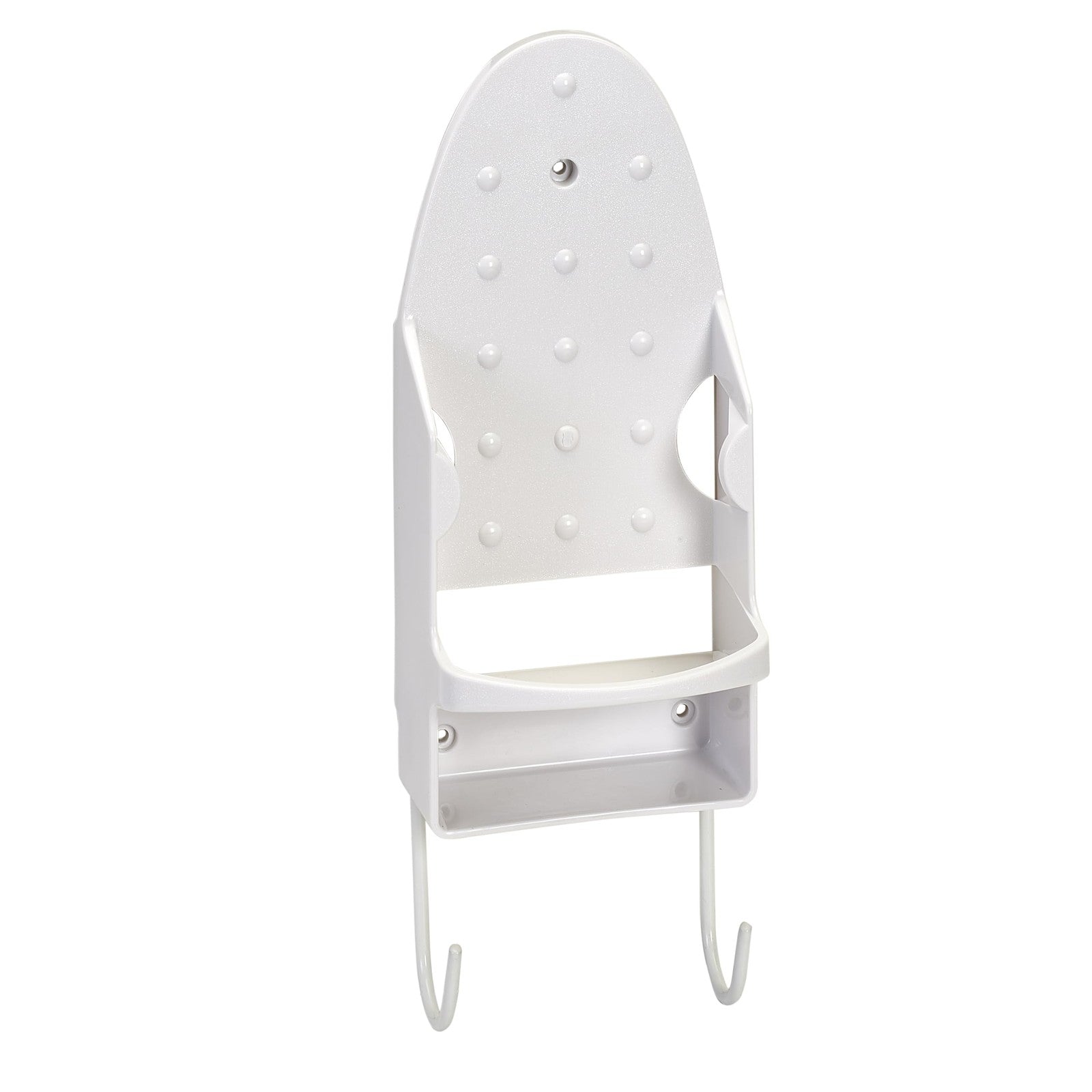 Iron & Ironing Board Wall Organizer - Fits T-Shaped Boards, White