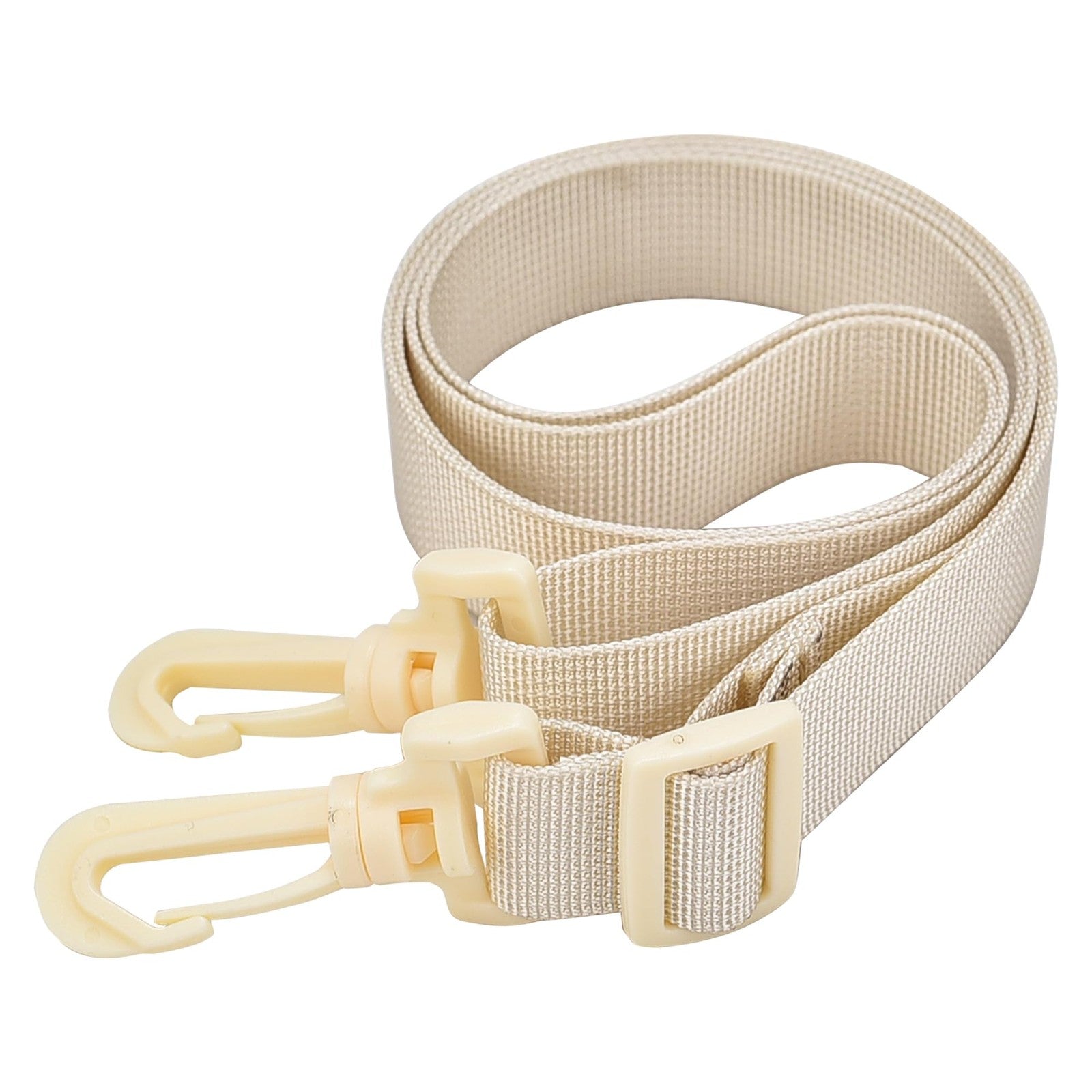 Large Clear Tote Bag 12x6x12 - Stadium Approved, Cream, w/ Shoulder Strap