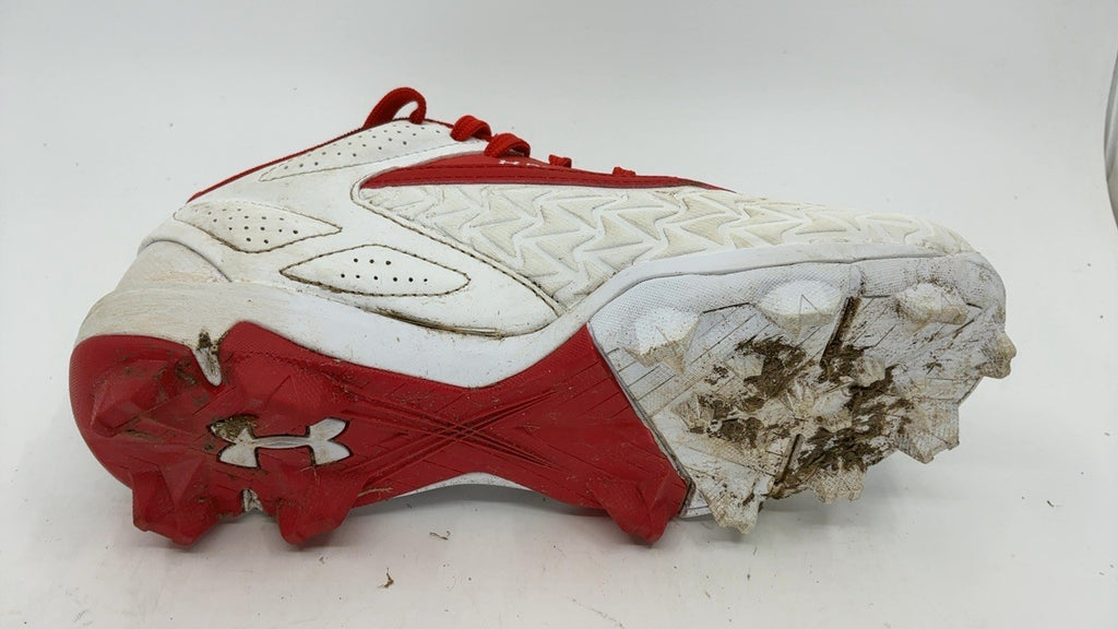 Under Armour Boys' Leadoff Low RM JR 3.0, (600) Red/White/Red, 4.5, US