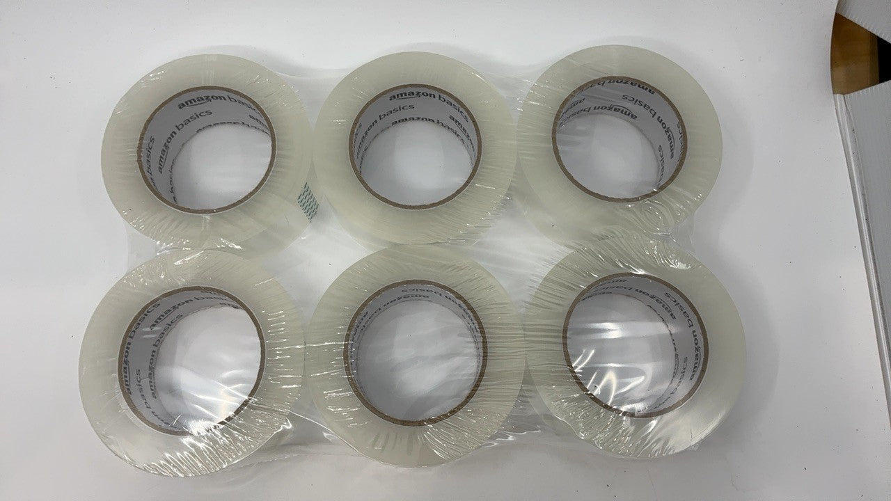 Clear Packing Tape 1.88" x 109 Yards, 6-Pack for Moving & Shipping