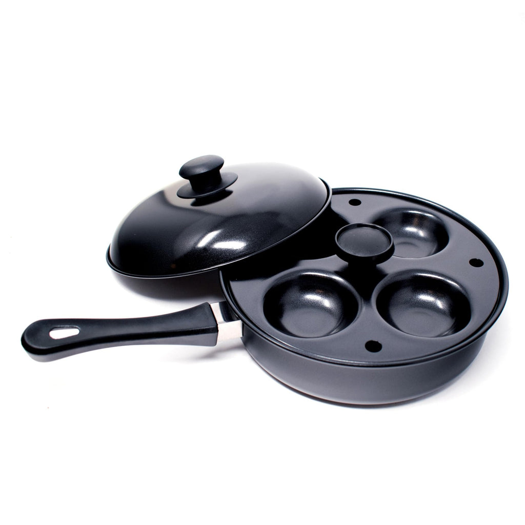 Norpro 9.5 In Nonstick Egg Poacher Skillet Set W/ Removable 4 Egg Poacher