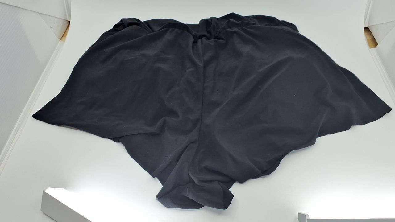 Aqua Green Women's Keyhole Blouson Swim Romper, Black, Size Large