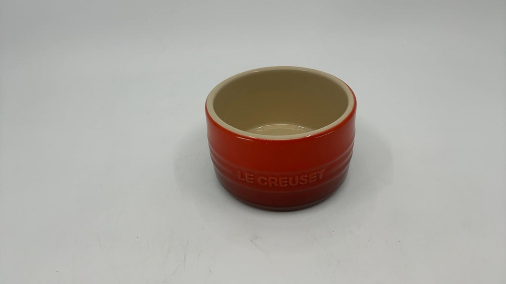 Le Creuset Stoneware Round Straight Wall Ramekin, 6.75oz., Cerise