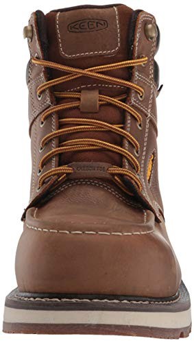 KEEN Cincinnati 6" Composite Toe Waterproof Wedge Boots, Belgian/Sandshell, 9.5