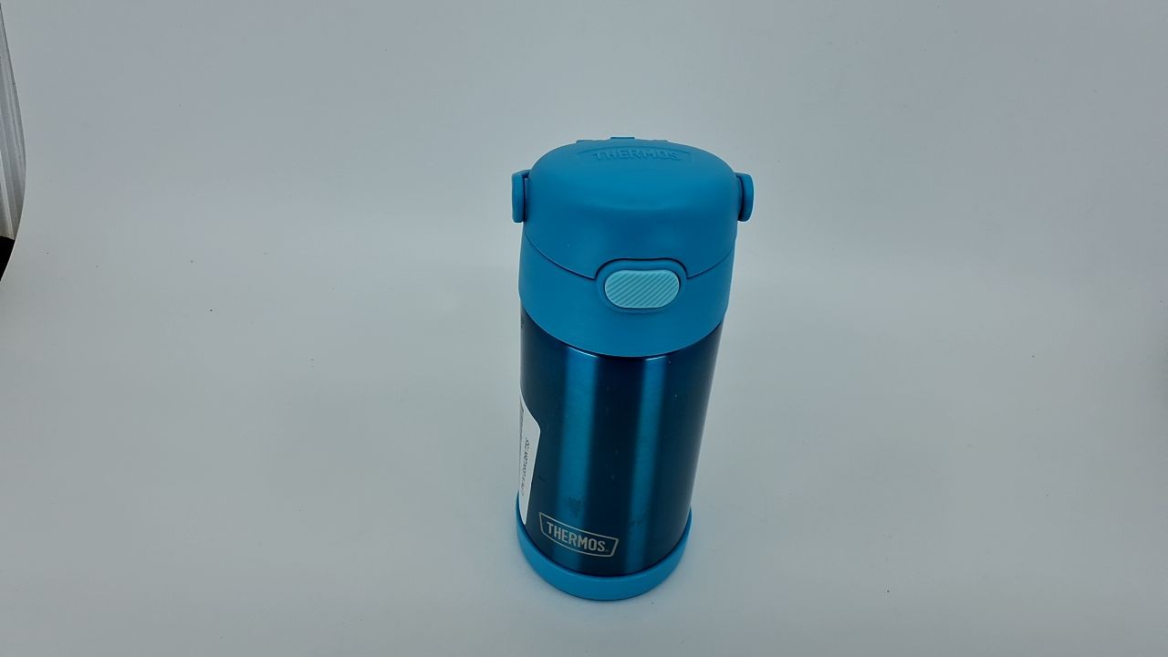 Thermos FUNtainer 12oz Kids Water Bottle, Teal, Stainless Steel Insulated