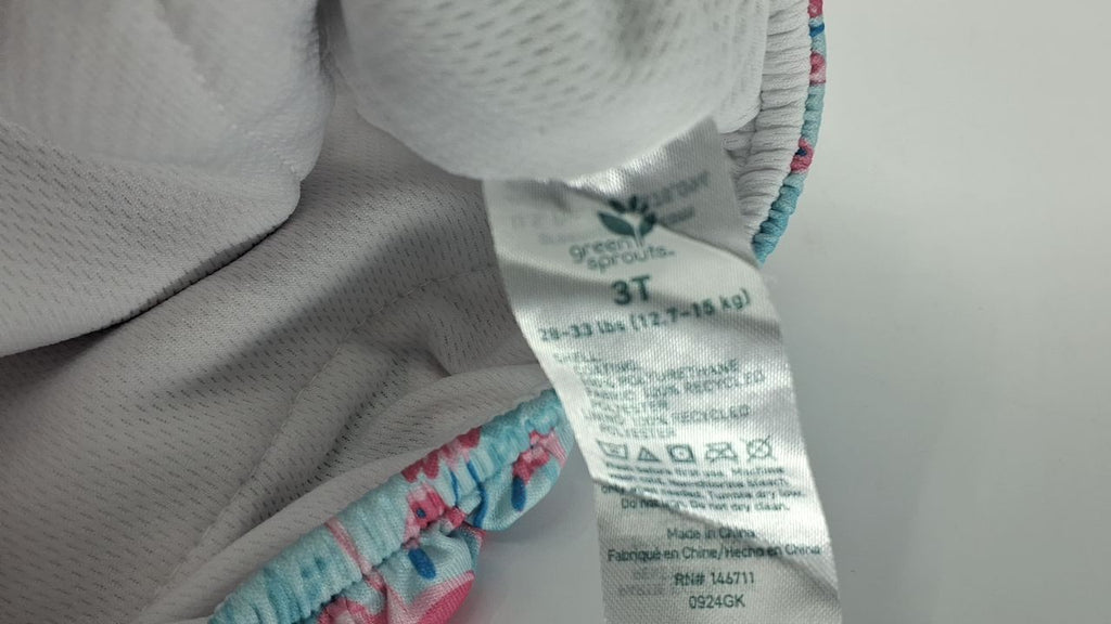 i play. by Green Sprouts Pull-Up Swim Diaper, 2-3T, Aqua Palm