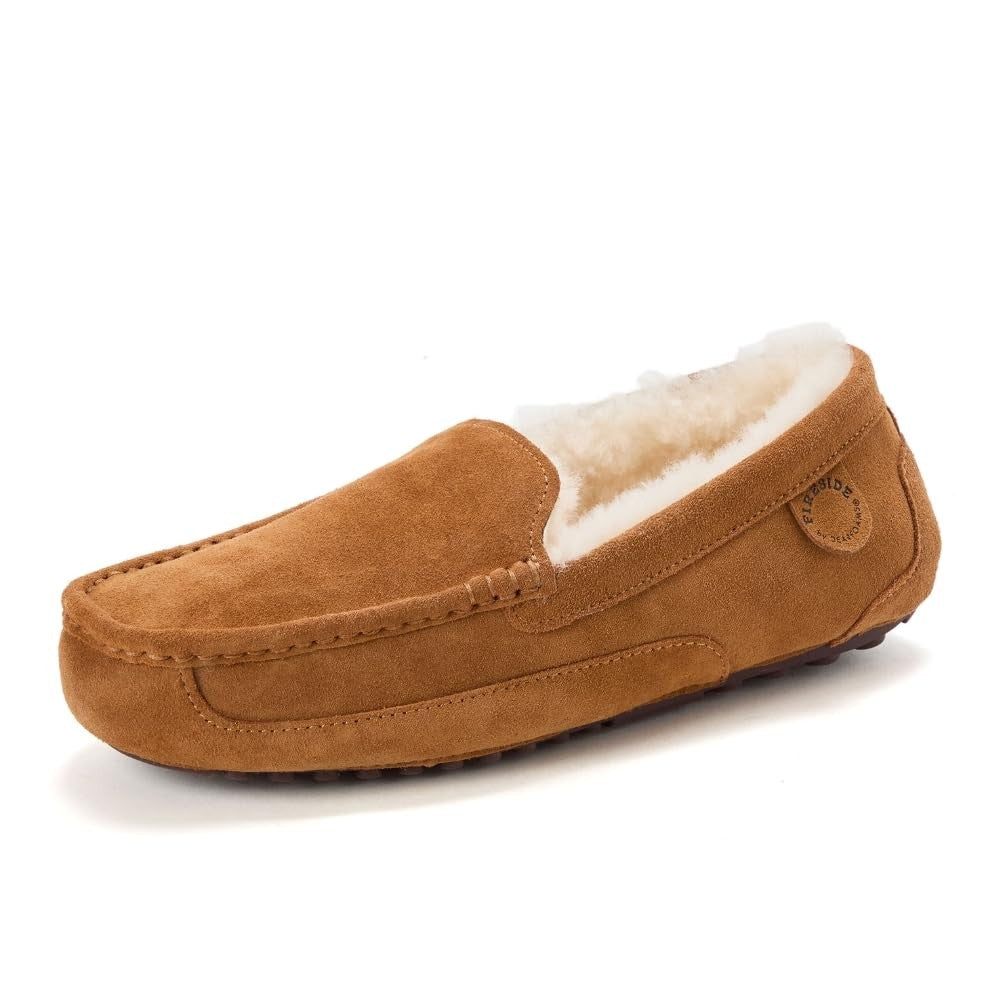 10W Fireside Mel Shearling Slipper for Women, Indoor/Outdoor, Chestnut
