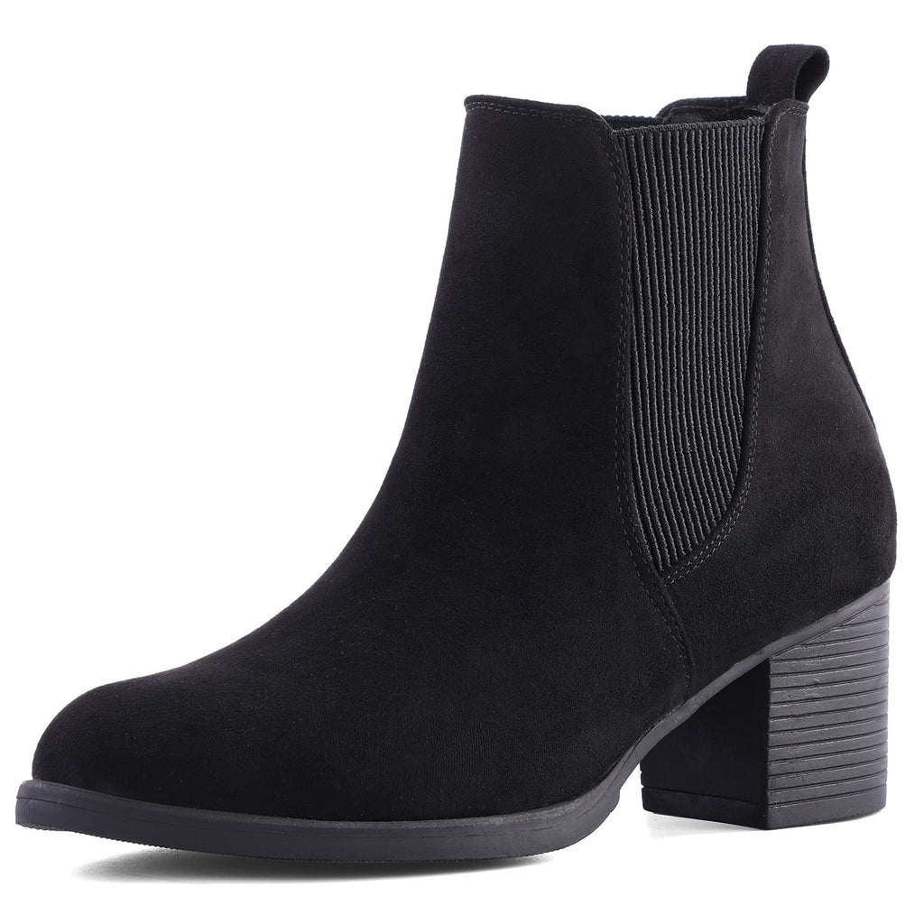 COASIS Women's Chelsea Boots Chunky Block Heel Slip On with Elastic Sided 6.5W