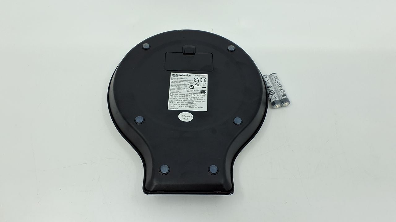 Digital Kitchen Scale, 11Lb Capacity, LCD Display, Black/Stainless Steel