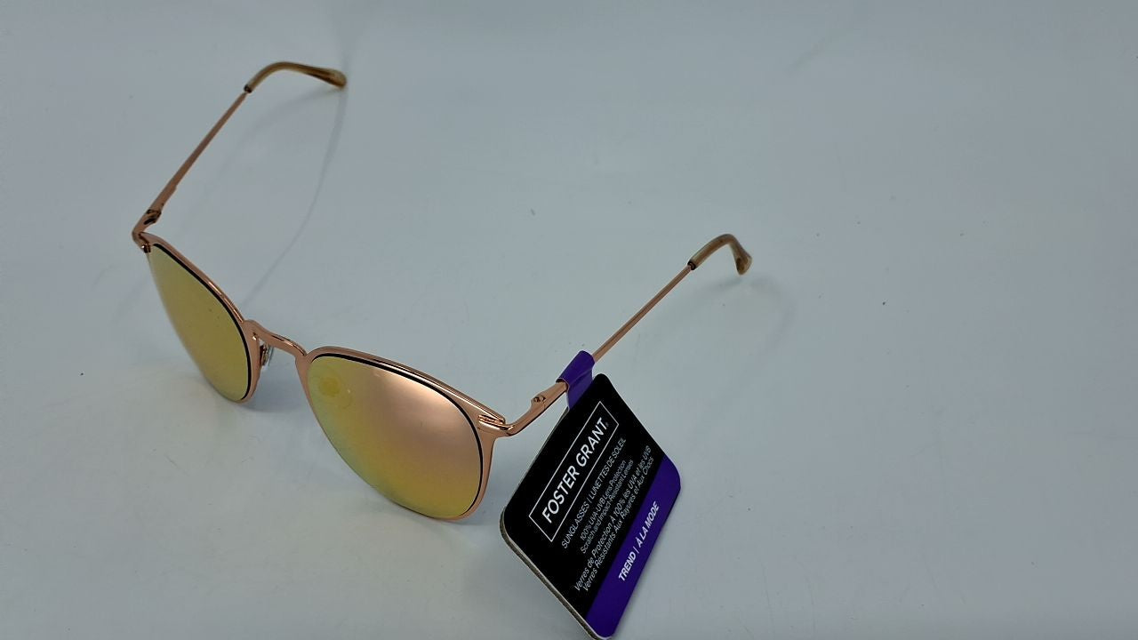 Foster Grant Womens Elsie Sunglasses, Rose Gold, 56mm US
