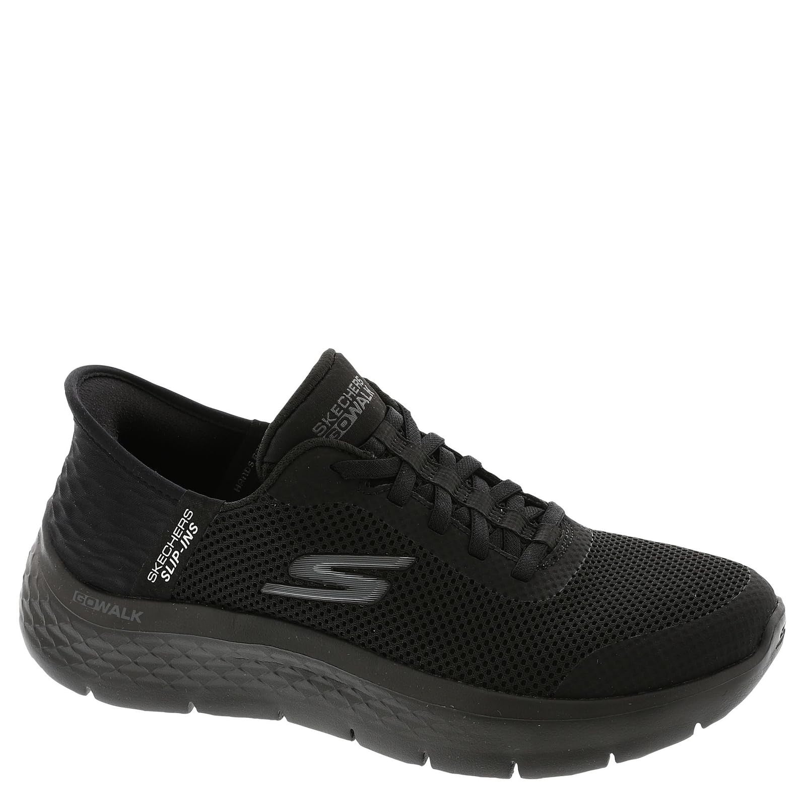 Skechers Women's Go Walk Flex Slip-Ins Black Athletic Shoes 10.5