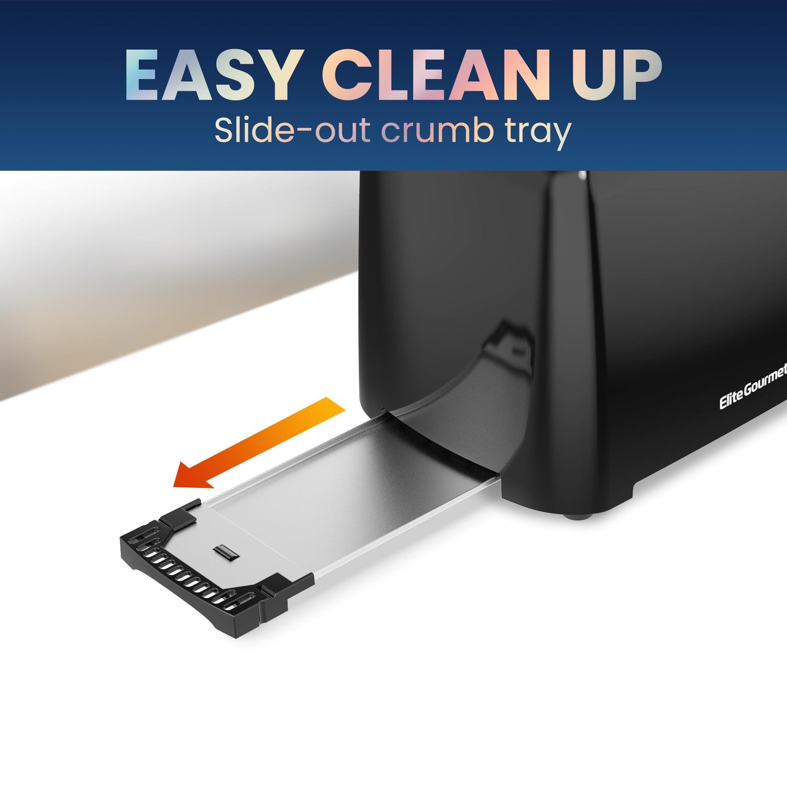 Black 2 Slice Toaster w/ 6 Settings, Extra Wide Slots, ETL Certified