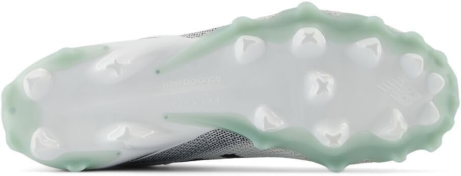 New Balance Men's FreezeLX V5 Lacrosse Shoe, White/Black, 10 W