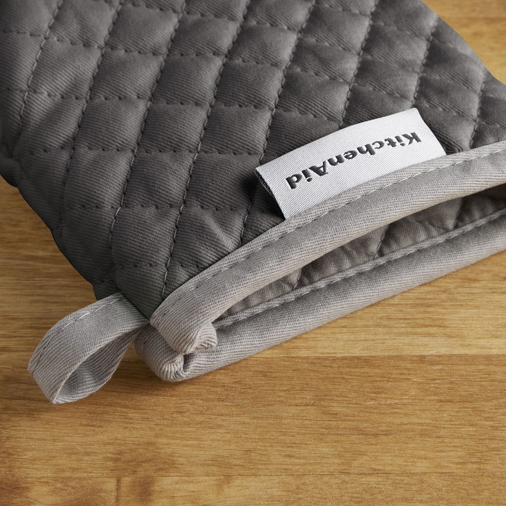 KitchenAid Asteroid Mini Oven Mitt Set, 5.5"x8", Charcoal Grey, 2 Piece