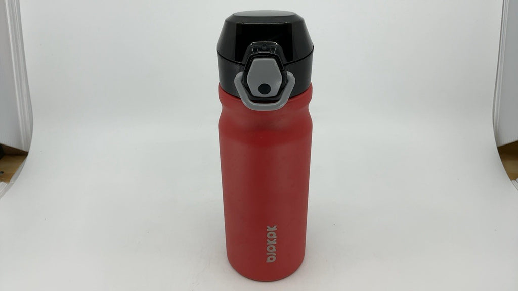 18oz Insulated Stainless Steel Water Bottle w/ Straw, Red