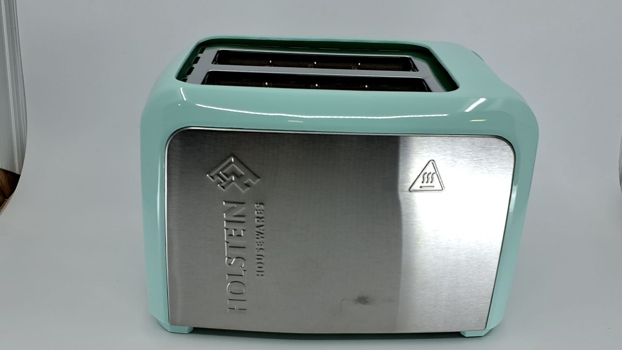 2-Slice Toaster Mint Stainless Steel, 7 Browning Settings, Extra-Wide Slots