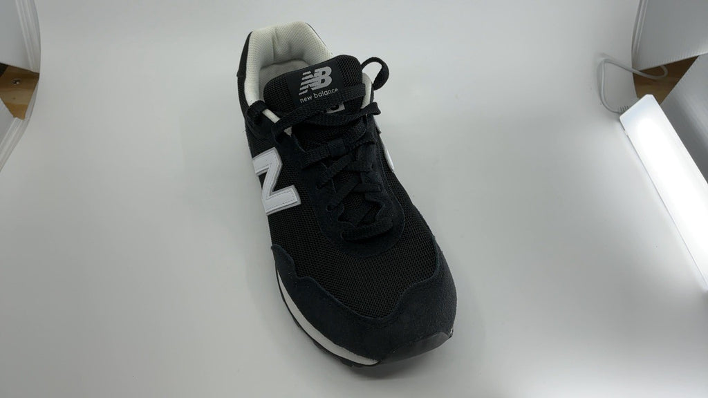 New Balance Men's 515 V3 Sneaker, Black/White/Aluminum Grey, 9 X-Wide